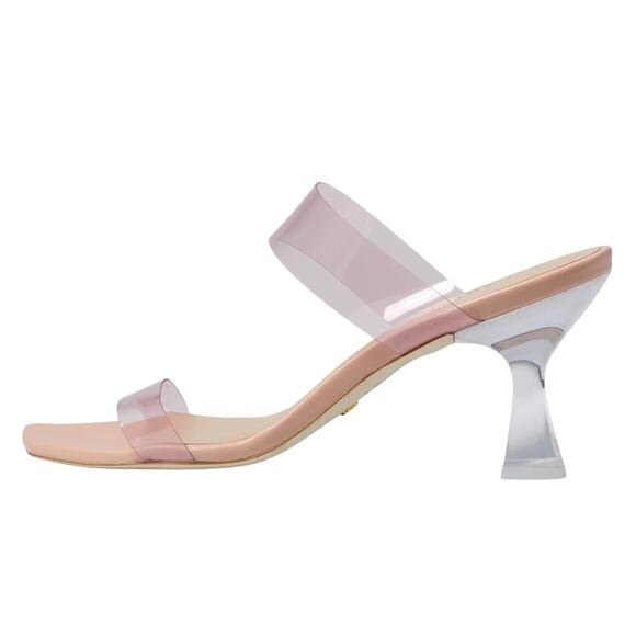 Stuart Weitzman Womens Kristal High Heel Sandals US 6.5 Pink Clear NIB - Picture 2 of 13